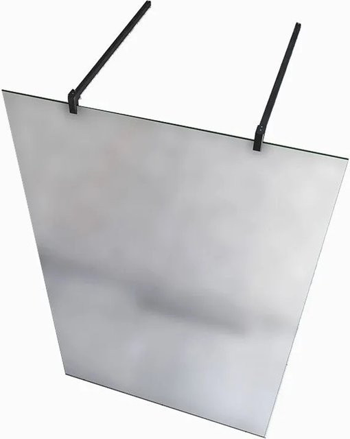 Duschparadies Walk-in Duschwand aus Glas mit Nano-Beschichtung, Frosted, B: 117,7 cm, H: 200 cm - Bild 1