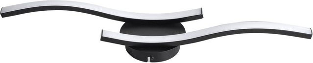 POCOline Deckenleuchte Berwin in Schwarz aus Metall mit LED und 2 Brennstellen, B/H/T: 56 x 7 x 12 cm - Bild 1