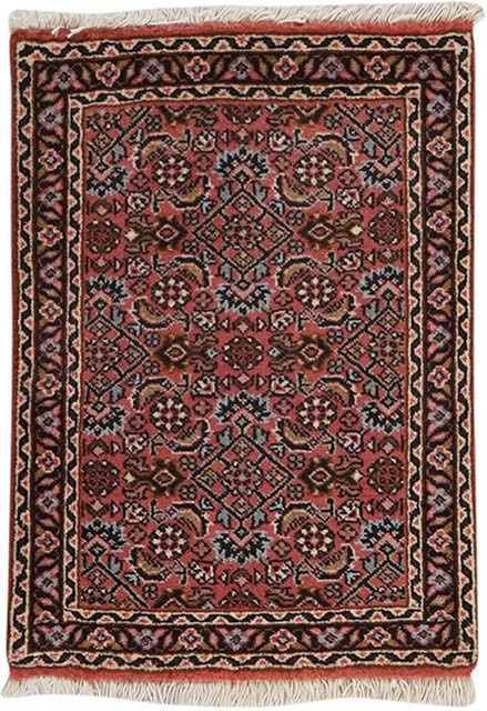 PersaTepp Orient Teppich Bidjar Zandjan handgeknüpft aus Wolle in Rot und Blau B/H/T: 43 x 61 x 2 cm - Bild 1