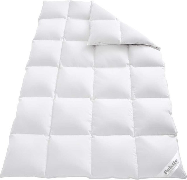 BALETTE Premium Daunen-Kassettenbettdecke Elegance Winter Weiß B: 155 cm, L: 220 cm - Bild 1