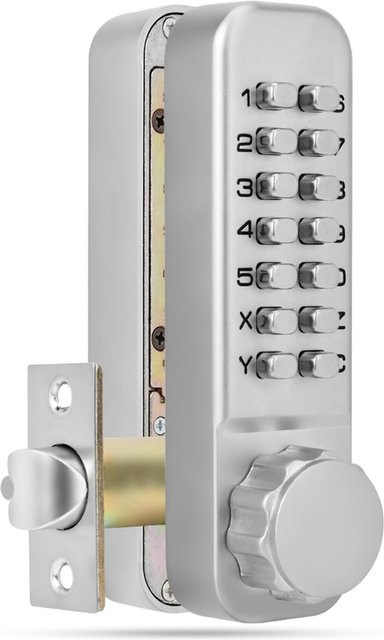 Mechanisches Mini Codeschloss aus Messing in Silber für Tür und Sicherheit - Bild 1