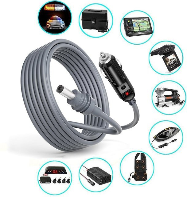 Fomscvka Zigarettenanzünder Adapterkabel für Starlink Mini mit DC-Stecker, wasserdicht, 2m/3m/5m - Bild 1