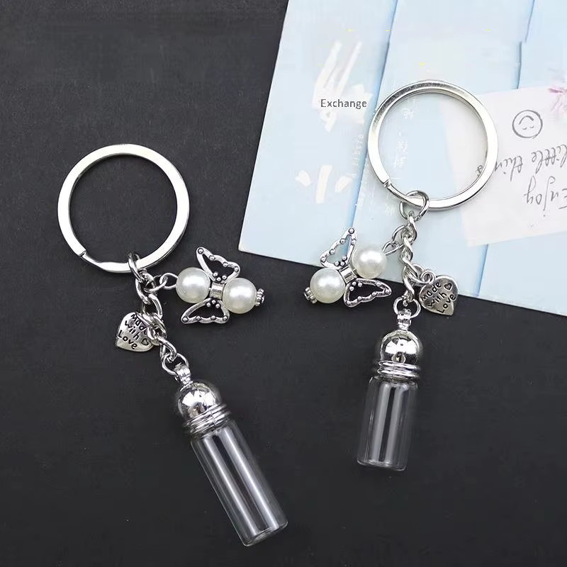 Velishy Schlüsselanhänger Glasflasche, Unisex - Bild 2