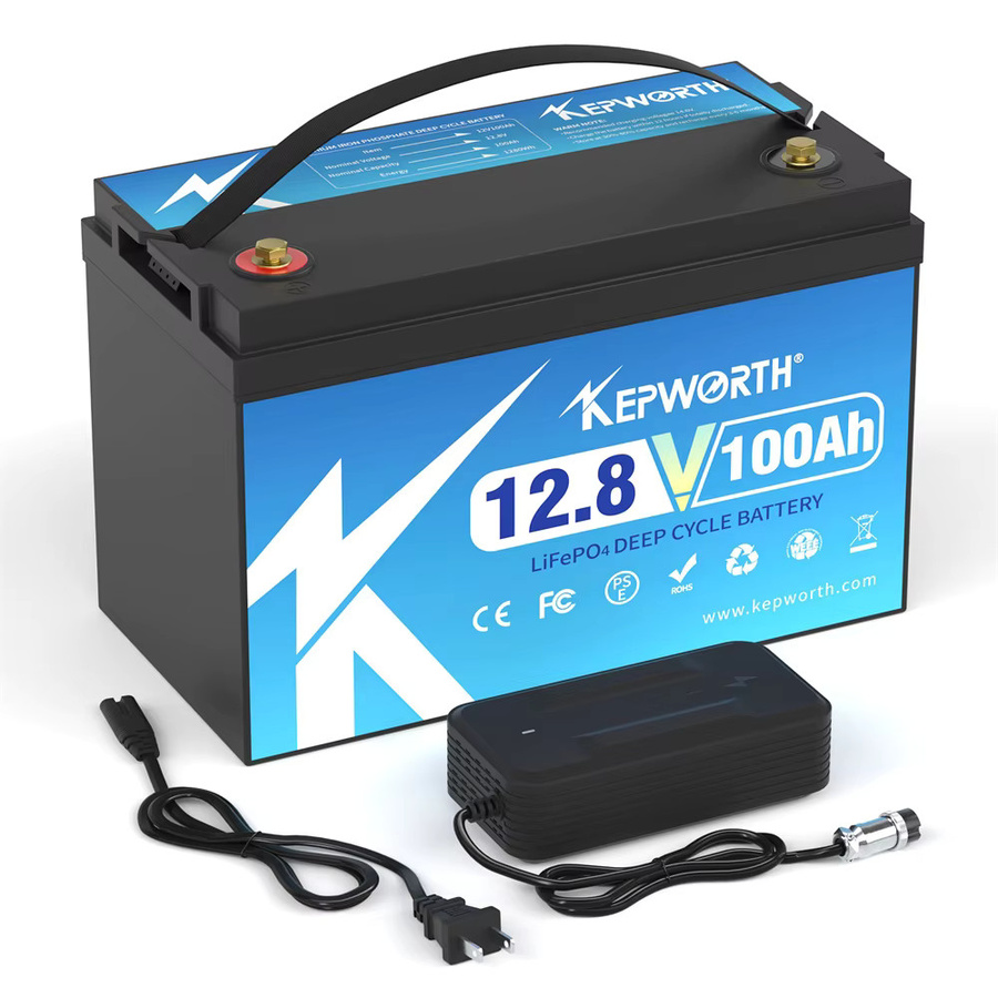 KEPWORTH Lithium-Eisen-Phosphat Batterie in Schwarz für Golfwagen, EV, RV und Solar-Energie - Bild 3