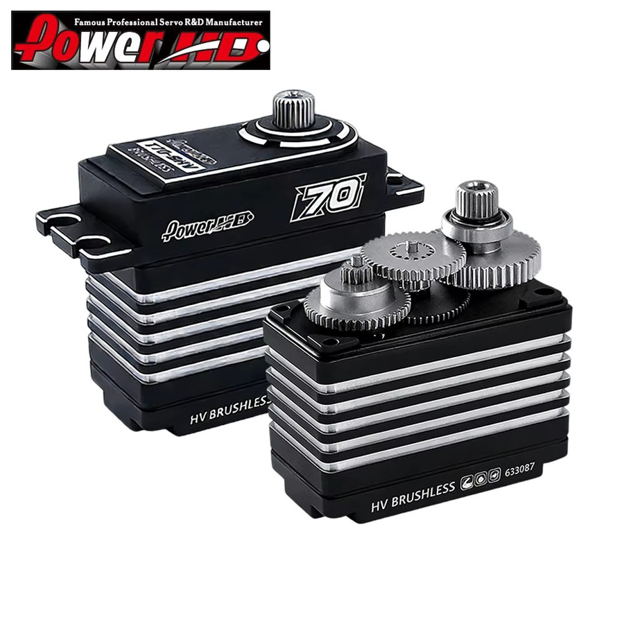 Power HD T70-BHV Bürstenloser Servo mit Stahlgetriebe in Schwarz, 6-8,4V, 70kg - Bild 2