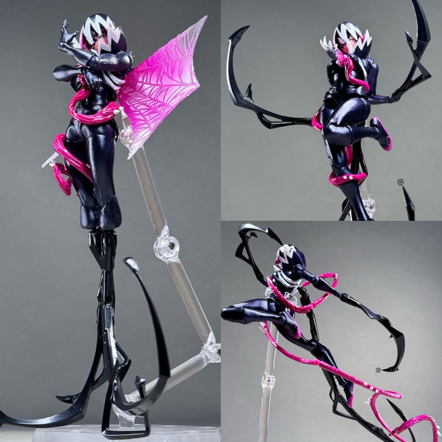 Kaiyodo Marvel Spider-Man Venom Gwen Revoltech Amazing Yamaguchi, Actionfigur - Bild 1