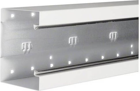 Hager Brüstungskanal Unterteil BRS10013019016 Weiß B/H: 130 x 13 mm, Länge: 200 cm - Bild 1
