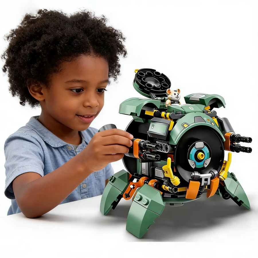 GSF Overwatch Mecha Wrecking Ball Hamster, Baustein-Modell, 238-teiliges Set - Bild 3