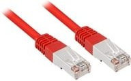 Sharkoon Patchkabel RJ45 Cat.5e SFTP Ethernet LAN in Rot, Länge: 10,0 m - Bild 1