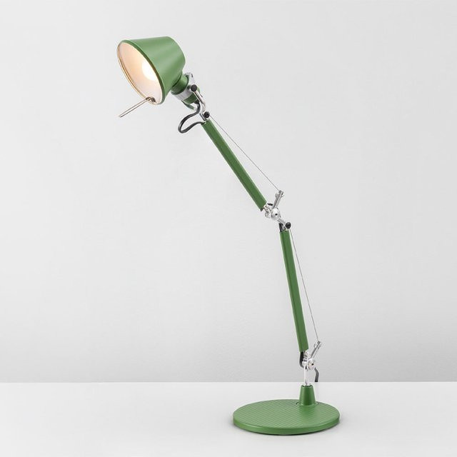 Artemide Tolomeo Micro Tavolo Tischleuchte aus Aluminium in Grün Matt - Bild 1