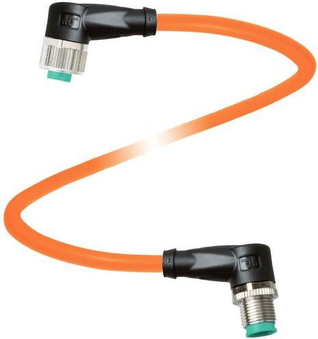 Pepperl+Fuchs 240777-100017 Sensor-Aktor-Steckverbinder konfektioniert, 4-polig, orange, Länge: 10 m - Bild 1