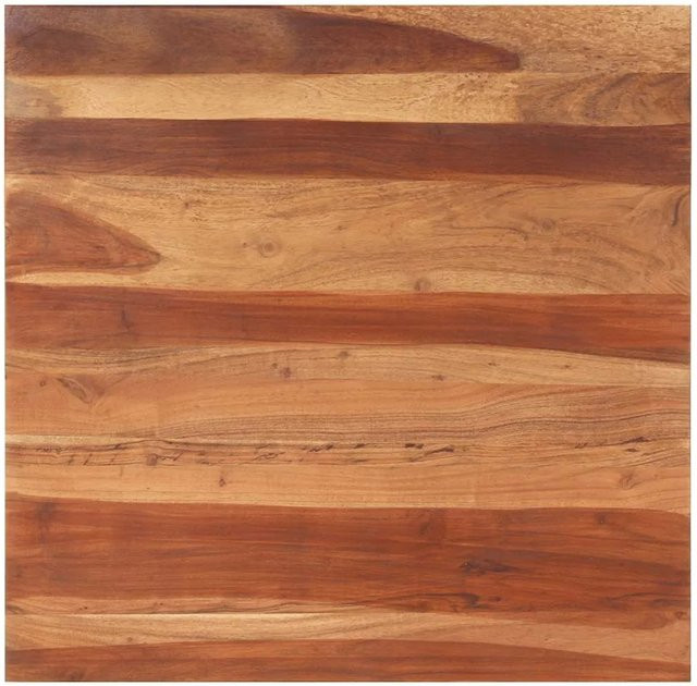 vidaXL Tischplatte aus Massivholz Palisander, braun, B/T: 80 x 80 cm, Stärke: 15-16 mm - Bild 1