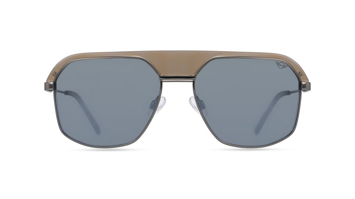 MINI EYEWEAR 747023 Sonnenbrille Pilot, Vollrand, Kunststoff, grau, Herren - Bild 1