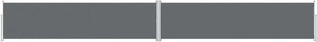 Furnicato Ausziehbare Seitenmarkise Anthrazit B: 1200 cm, H: 160 cm - Bild 1