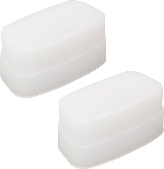 Andoer Bounce Dome Diffusor Weiß für 320EX Digitalkamera Blitzgerät, 2 Stück - Bild 1