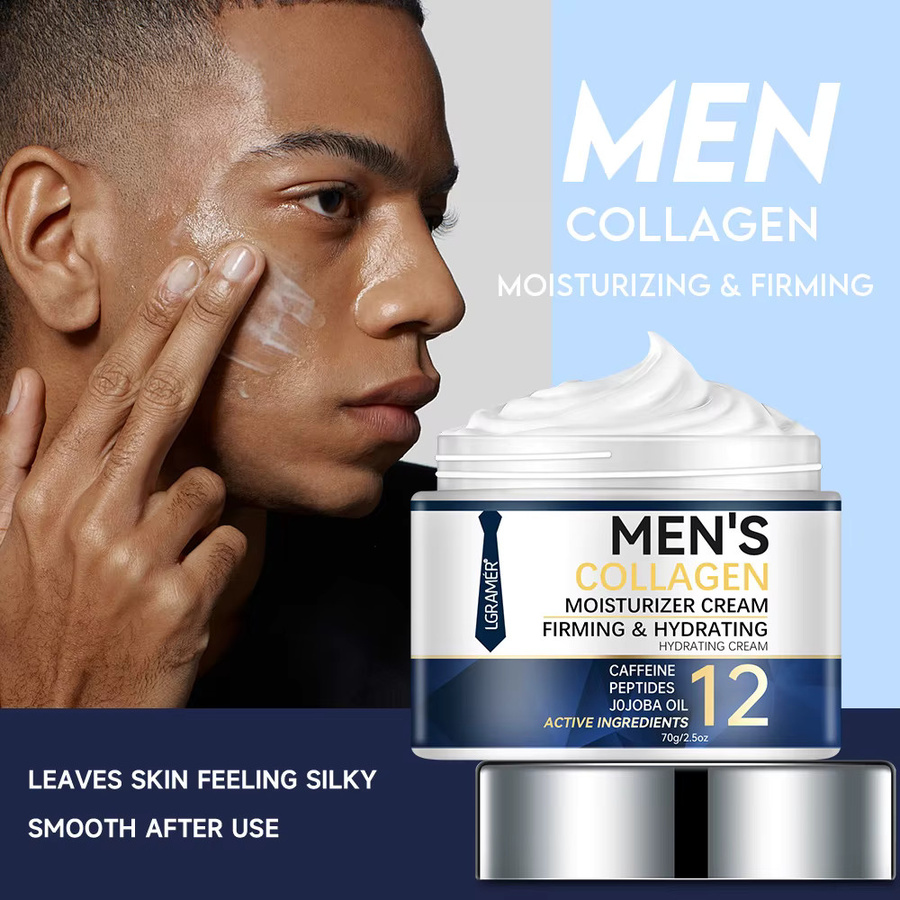LGRAMER Retinol Creme für das Gesicht, Herren, mit Kollagen, reife Haut - Bild 2