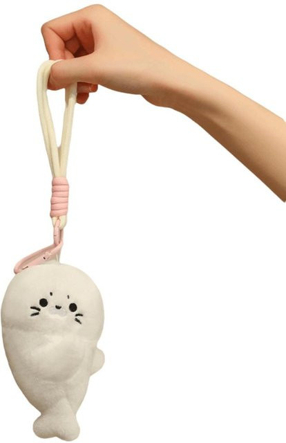 Yiran toy Plüsch-Schlüsselanhänger, Magnetisch, Beige, Unisex, 14cm - Bild 1