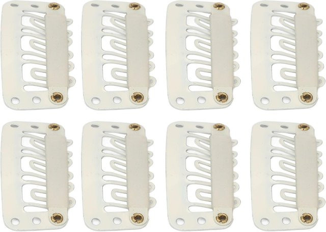 Koogeelife Perücke Snap Clip U-Form, 100 Stück, Beige White - Bild 1