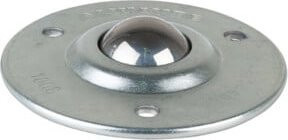 BS Kugelrolle E37.025 aus Edelstahl in Silber, Durchmesser: 25 mm - Bild 1