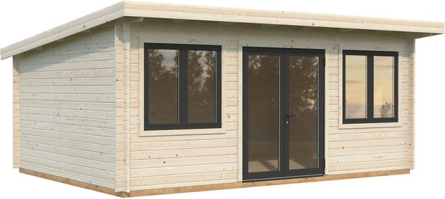 Palmako Gartenhaus Lisandra aus Fichte mit Pultdach und Boden in Natur - Bild 1