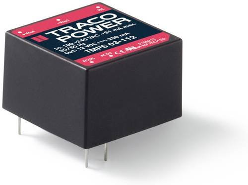 TracoPower TMPS 03-105 Schaltnetzteil 5 V/DC 0.6A 3W Schwarz - Bild 1
