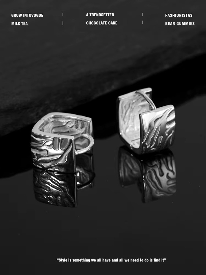 REETI Ohrringe, 925 Silber, geometrisch, quadratisch, Damen - Bild 4