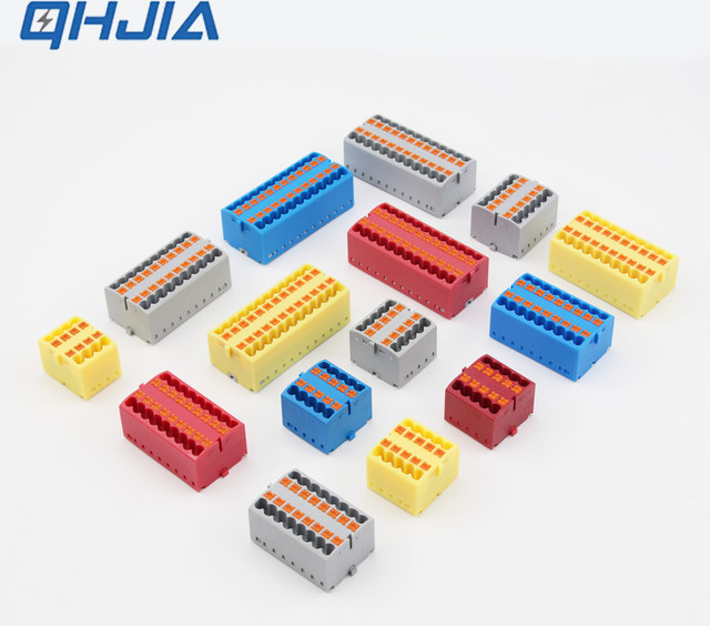 QHJIA Mini-Schienen-Schnellanschlusskasten 1-in-Multi-Out Plug-in-Terminal Kabelverbinder für einfache elektrische Verbindungen - Bild 1