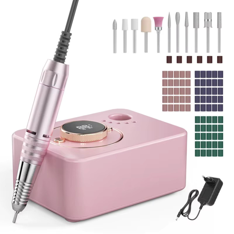 Elektrische Nagelfeile für Gelnägel, Rosa, Glänzend - Bild 1