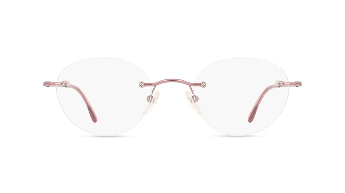 Fielmann MC 653 CL LEA Korrektionsbrille, randlos, quadratisch, Titan, pink, Damen - Bild 1