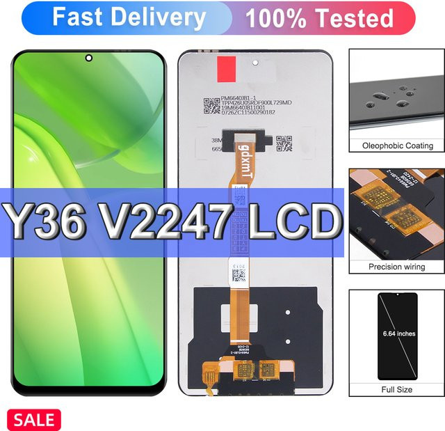 Vivo Y36 4G Ersatz LCD Display mit Touch Screen in Schwarz - Bild 1