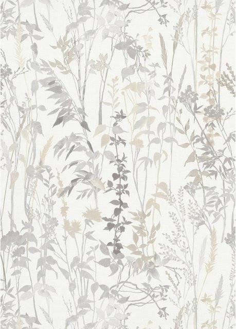 Erismann Vliestapete Casual Chic Blumenwiese Cottage in Creme und Beige mit floralem Design - Bild 1
