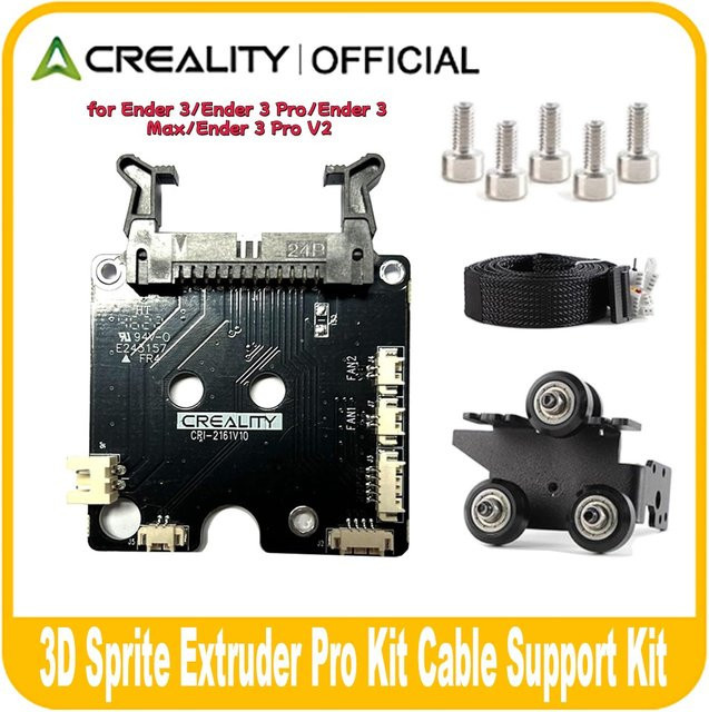 Creality 3D Sprite Extruder Pro Kit mit Kabelstütze in Schwarz für Ender-3, Ender-3 Pro, Ender-3 MAX und Ender-3 V2 zur Modifikation von FDM 3D-Druckern - Bild 1