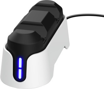 Trust Gaming GXT228 Zweifach-Ladedock für DualSense PS5-Controller in Weiß mit USB-C - Bild 1