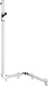 Keuco Duschhandlauf AXESS AL si-el/vc in gebürstetem Nickel, gewinkelt, links, Länge: 55 cm - Bild 1
