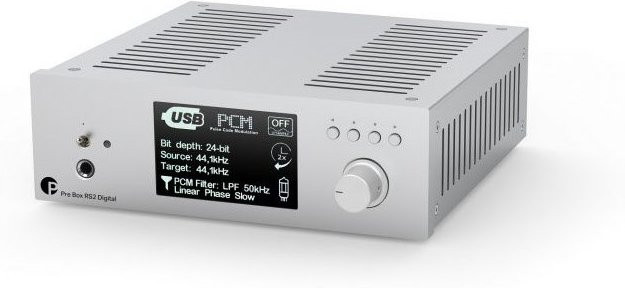 Pro-Ject Pre Box RS2 Digital Vorverstärker in Silber mit USB und HDMI - Bild 1