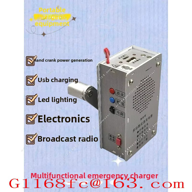 MLHJ Multifunktionales Notfallradio mit Handkurbel-Generator, Taschenlampe und USB-Aufladung - Bild 2