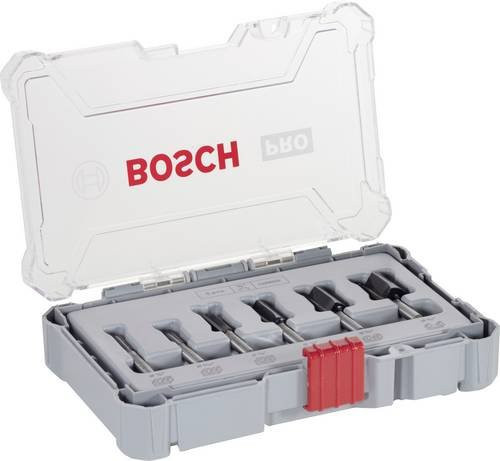 Bosch Nutfräser-Set mit 1/4 Zoll-Schaft, 6-teilig - Bild 1