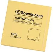 Soennecken Haftnotizen Gelb FSC-zertifiziert 75 x 75 mm - Bild 1