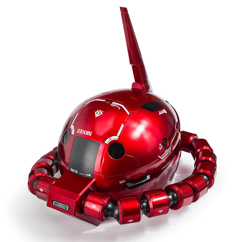 HEROCROSS Gundam Zaku Tragbarer Helm Cosplay Prop Replik, mit Wasser Rutsche Aufkleber Basis, USB Ladekabel, Modell Sammeln Spielzeug - Bild 2