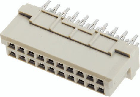 HARTING Federleiste 09242206870 aus Messing in Beige mit 2 Reihen - Bild 1