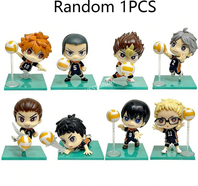 Yiran toy 1 Volleyball Junior Q-Version Sammlungsfigur PVC Puppe 1-teiliges Set - Bild 1