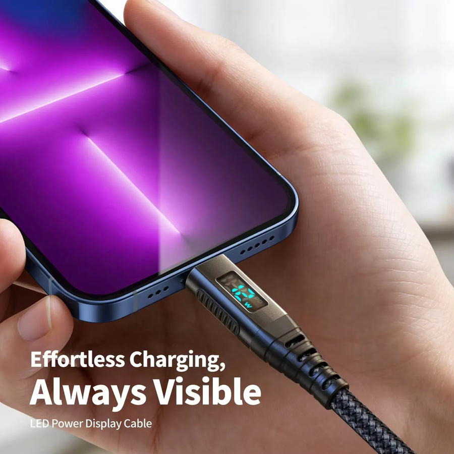 LAIHONEN MFi-zertifiziertes USB-zu-Lightning Schnellladekabel in Schwarz, Länge: 1,8 m, für iPhone 14/13/12 Serie und Lightning-Geräte - Bild 6
