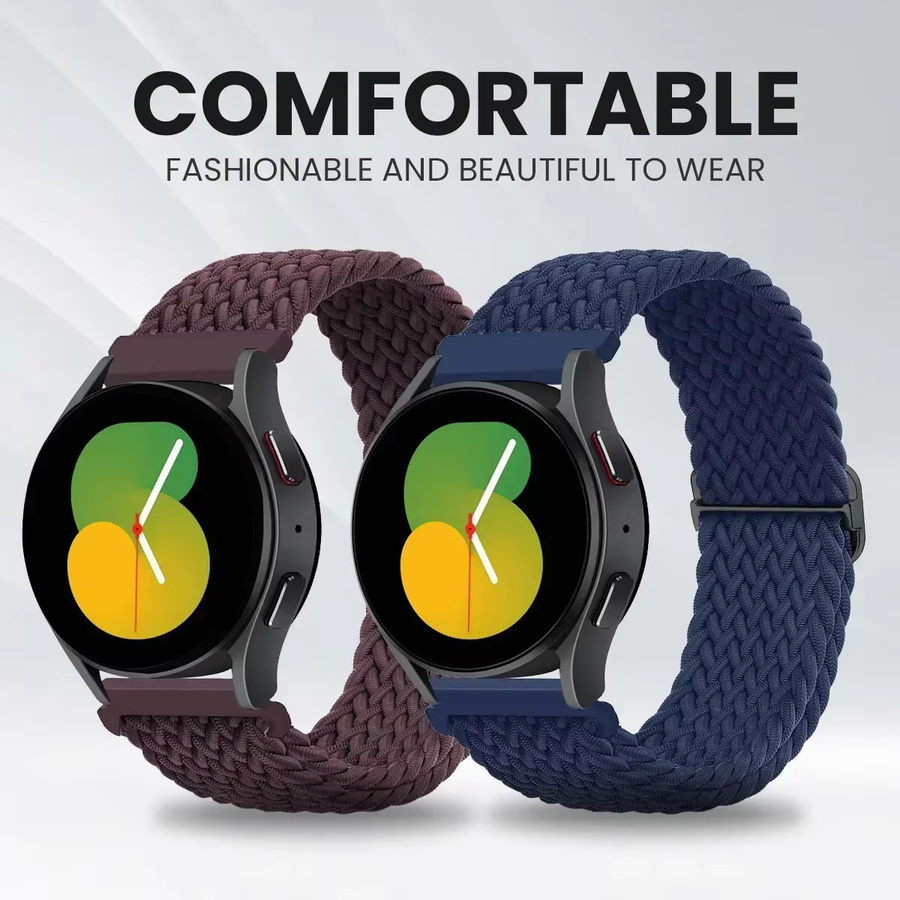 Geekthink Uhrenarmband Nylon, geflochtenes Schlaufenband, Unisex - Bild 3