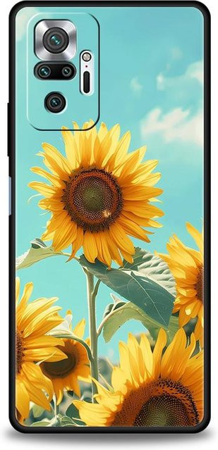 Xiaomi Handyhülle mit gelben Sonnenblumen für Redmi Note 14 13 12 11 10 Pro Plus 5G 4G 9S 9 14C 13C 12C 10C 9C 9A weiche Schutzhülle - Bild 1