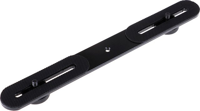 Dual Flash Halterung Blitzschuh Halterung für Stativ und Kamera in Schwarz - Bild 1