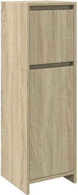 vidaXL Badezimmerschrank Sonoma Eiche, Wandmontage mit Türen und Schubladen, B/T/H: 30 x 30 x 95 cm - Bild 1
