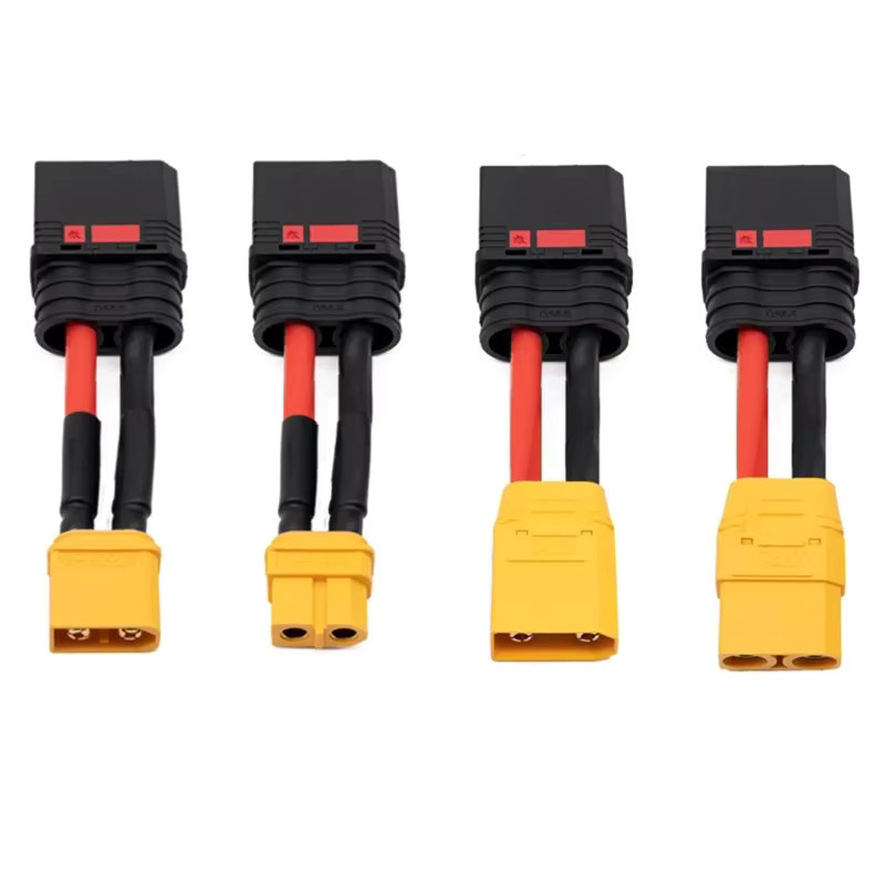 DIVEDEER QS8 auf XT90 und XT60 Flugzeug Modell Stecker Umwandlung Verbindungsleitung 10AWG Anti-Funken-Adapter, Länge: 10 cm - Bild 2