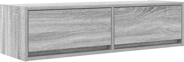 vidaXL TV-Schrank modern in Grau Sonoma aus Holzwerkstoff, B/T/H: 100 x 31 x 25,5 cm - Bild 1