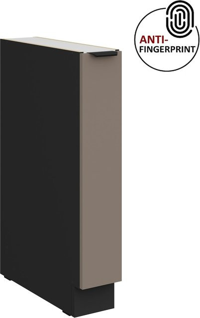 Küchen Unterschrank Schrankauszug ARIA Sandgrau matt Anti Fingerprint - Bild 1