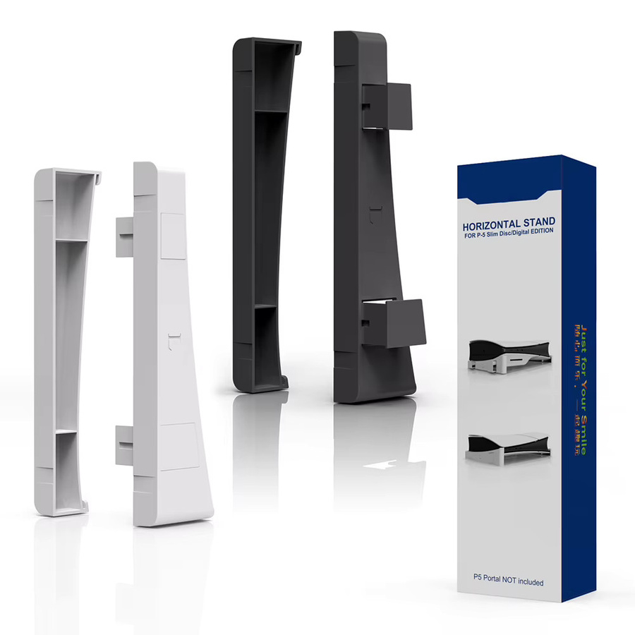 ALLOET Horizontaler Ständer für Playstation 5 Slim Disc und Digital Edition in Schwarz - Bild 4